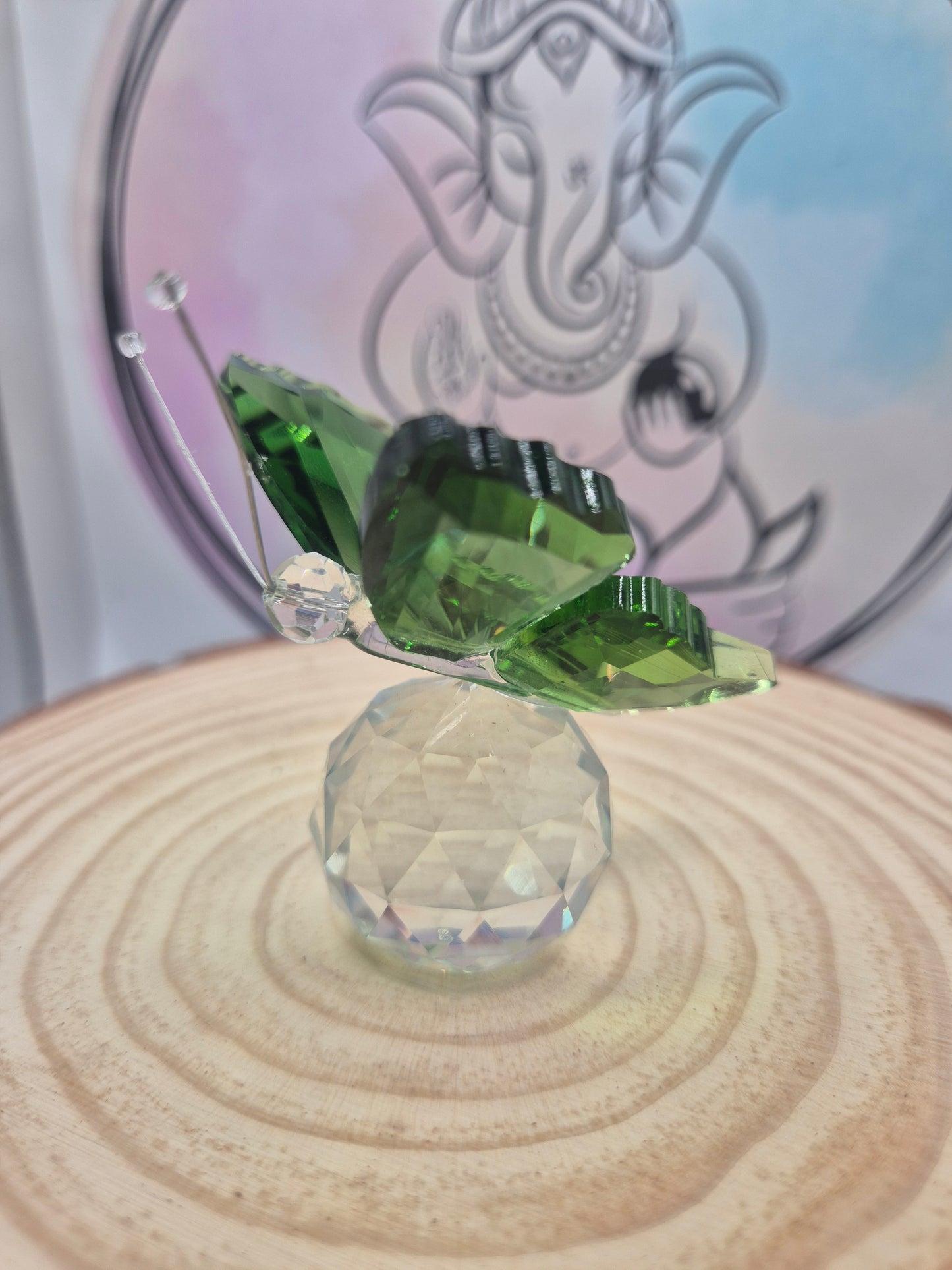 Mariposa Feng Shui de Cristal - Amuleto de Renacer y Energía positiva
