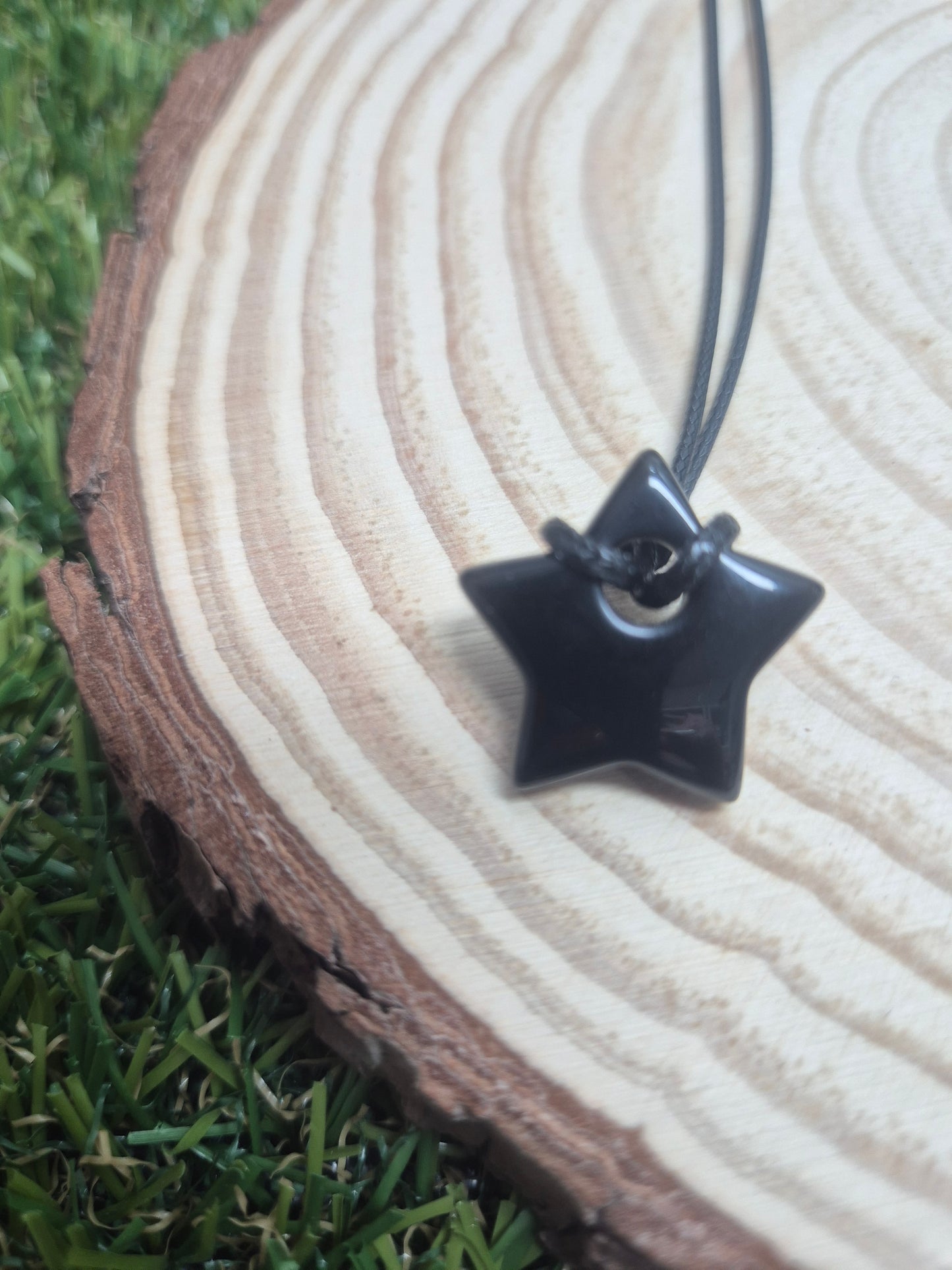Amuleto Colgante Mineral en forma de Estrella para Manifestar-Deseos, intención y magia personal