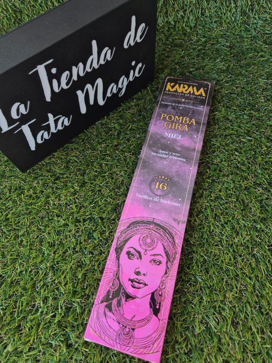 Incienso Extra Largo Pomba Gira Miel de Karma -Aroma Dulce para Amor y Magnetismo