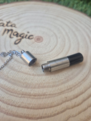 Colgante de Manifestación con Ónix y Mensaje de la kabbalah- Fuerza y Protección Unisex