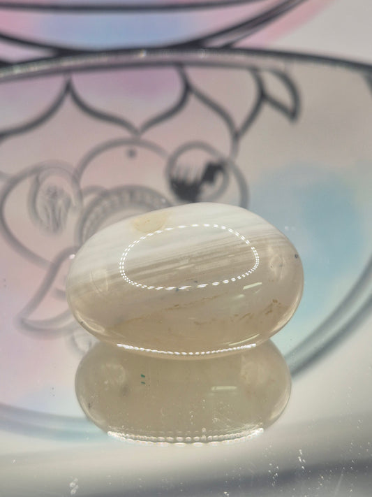 Mineral Ágata Blanca Rodada