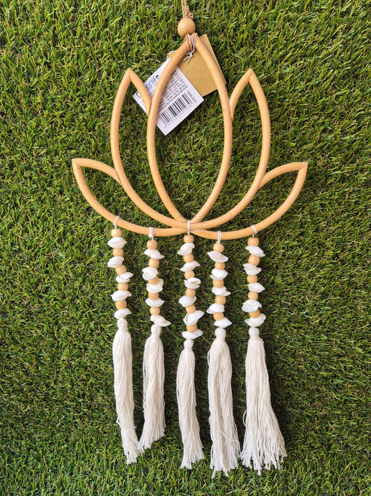 Colgante Flor Loto Macramé