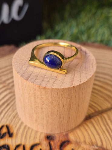 Anillo Ajustable de Bronce con Mineral - Amuleto elegante JoyeriamineralesanillosTienda esotérica Málaga - La Tienda de Tata Magic: tienda Esotérica en Málaga