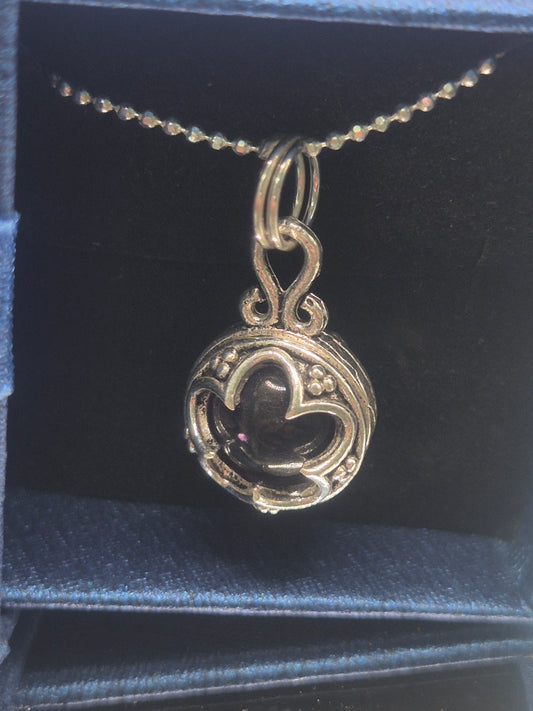 Colgante Gotland Plata 925 Amatista (Con Cadena)