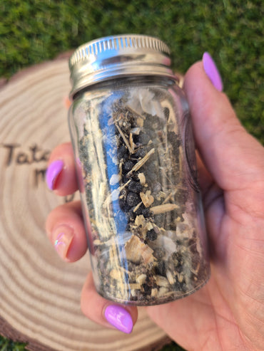 Sal de Bruja Ritualizada Receta de Morganna Noctis - Protección y Limpieza Profunda