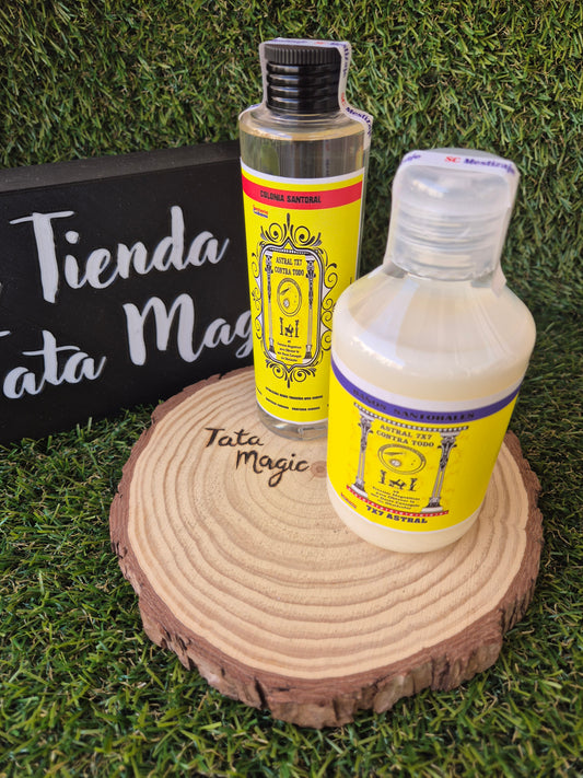 Pack Colonia + Baño 7x7 Astral Contra Todo- Santería Cubana para Protección Total y Limpieza Espiritual
