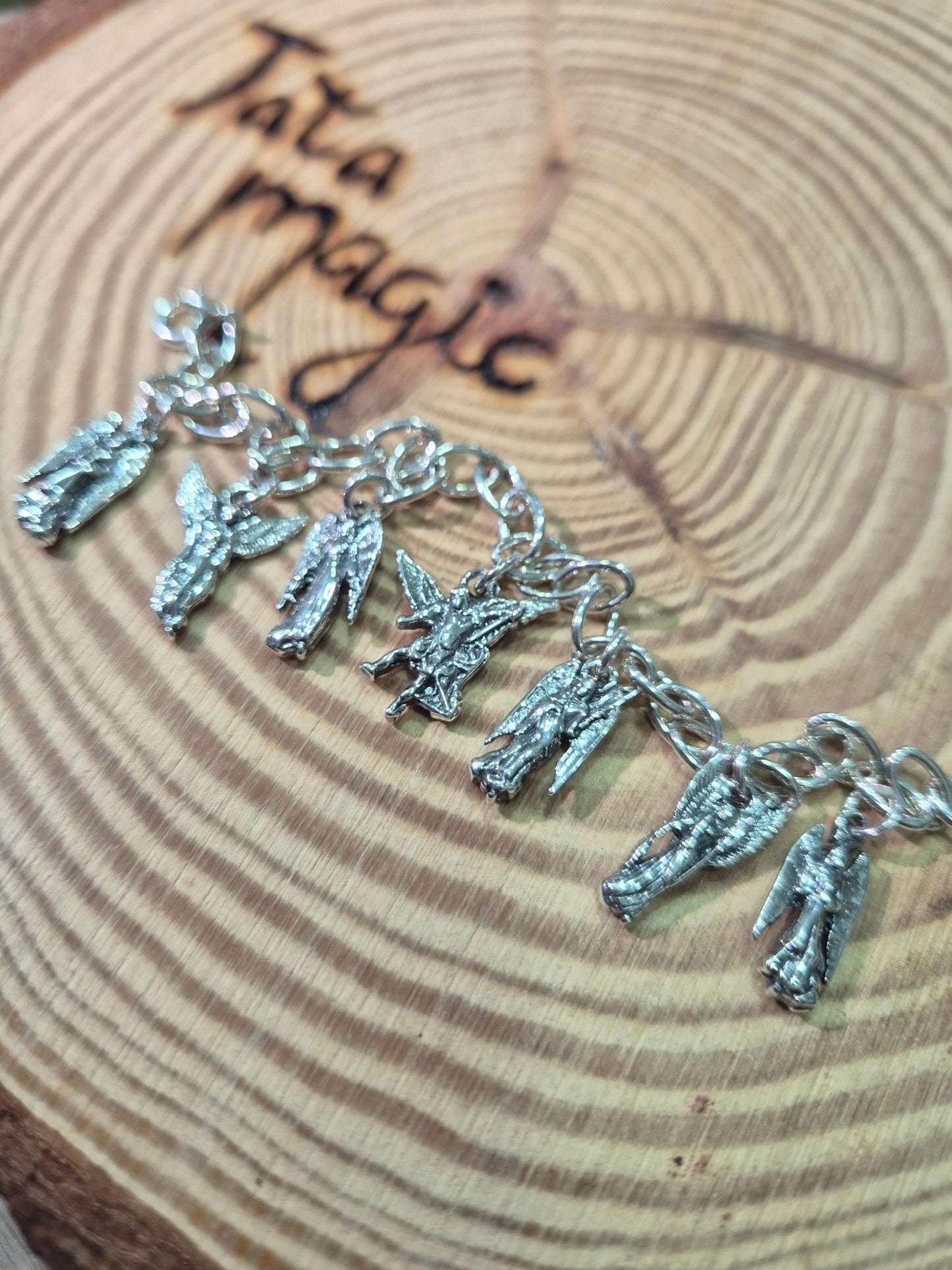 Pulsera arcangeles plata Tienda esotérica Málaga - La Tienda de Tata Magic: tienda Esotérica en Málaga