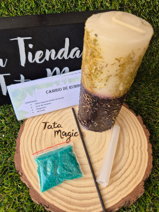 Velón Cambio de Rumbo de 7 Llaves - Ritual Cambio de Rumbo de una Persona o Situación