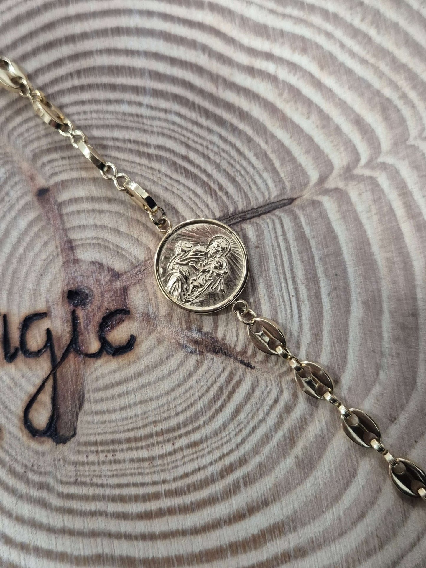 Pulsera acero virgen del carmen Tienda esotérica Málaga - La Tienda de Tata Magic: tienda Esotérica en Málaga