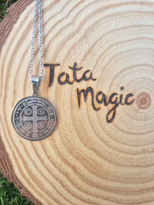 Colgante san benito acero mediano