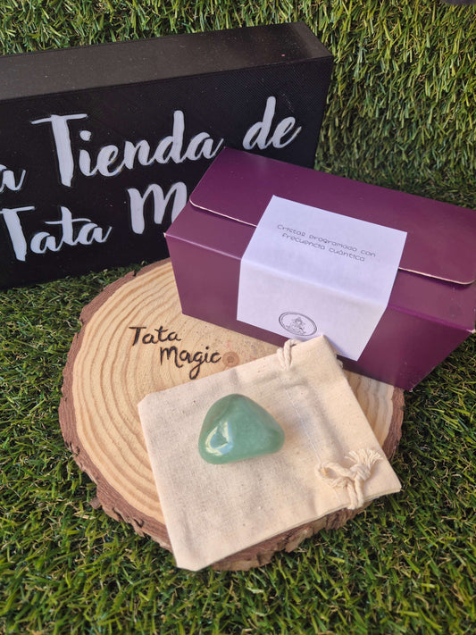 Cristal Programado con Activación Cuántica - Sanación, Protección y Expansión Energética - Cuarzo Verde para protección espiritual,