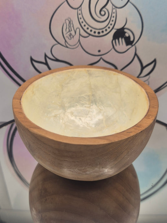 Cuenco Madera Nacar Pequeño