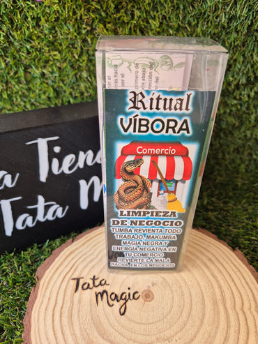 Velón Víbora de 7 Llaves - Ritual de Negocio, Tumba, Revienta Todo Trabajo, Makumba, Magia Negra y Energía Negativa en tu Comercio.Protección