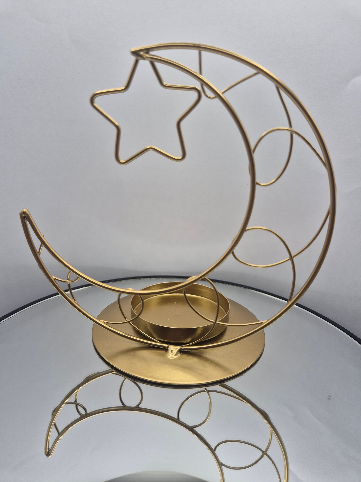 Porta velas Luna con Estrella Metal