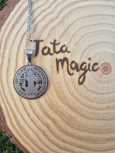 Colgante san benito acero mediano