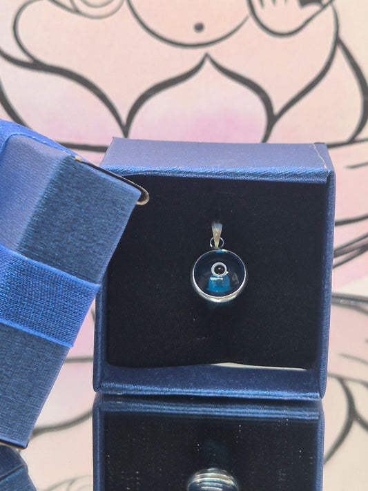 Colgante Ojo Turco Azul Claro(Sin Cadena)