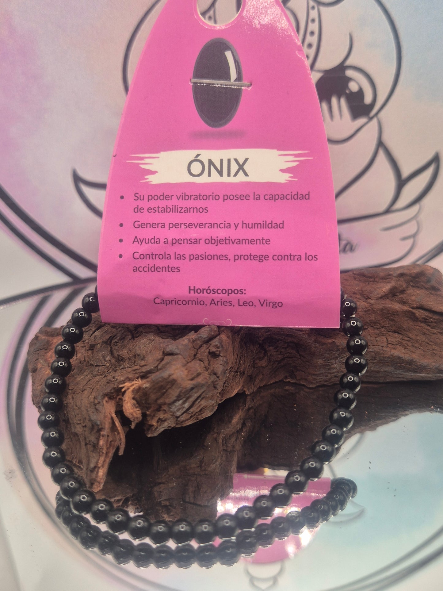 Pulsera Ónix 4 Mm