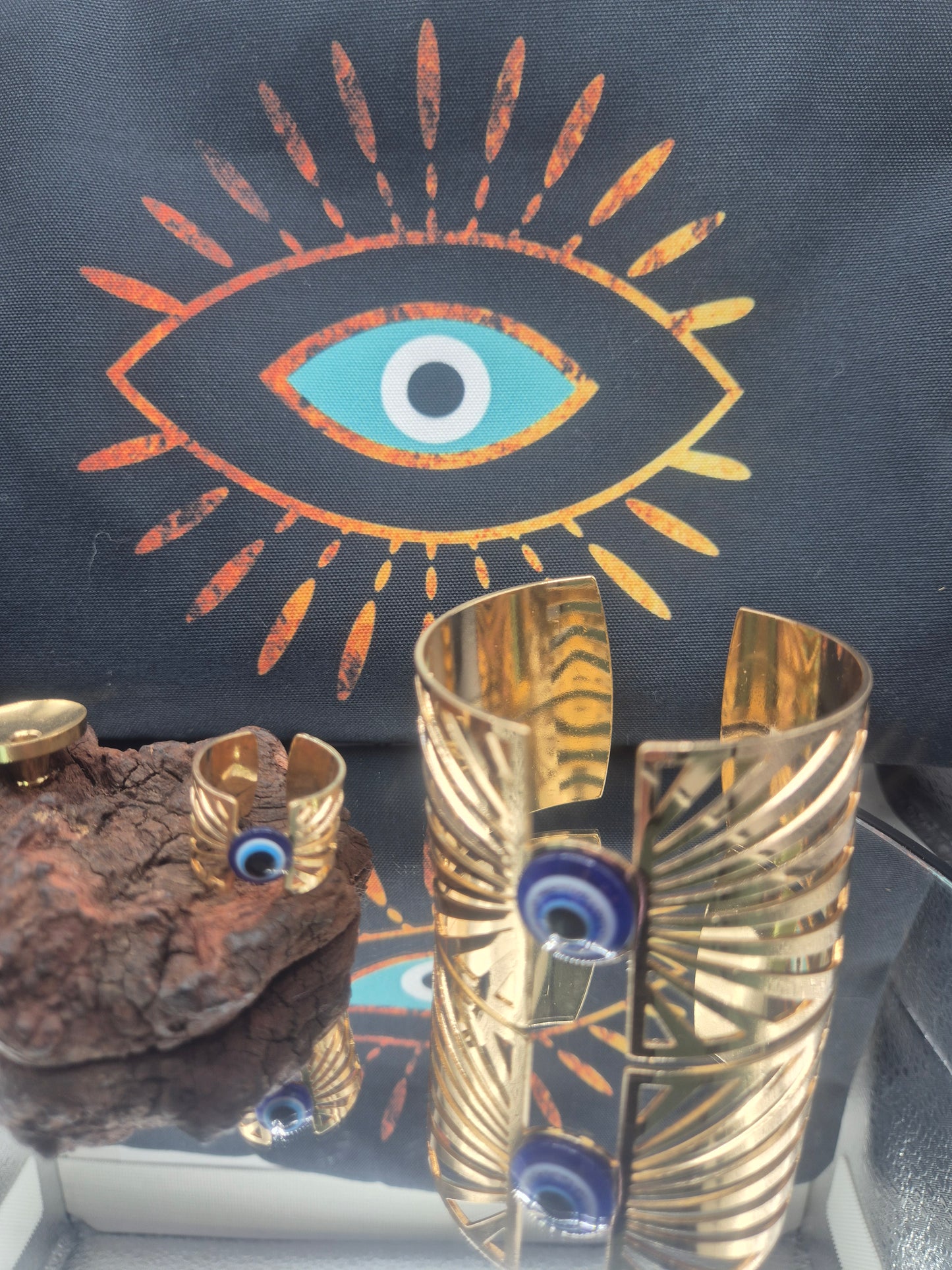 Brazalete + Anillo + Neceser Ojo Turco