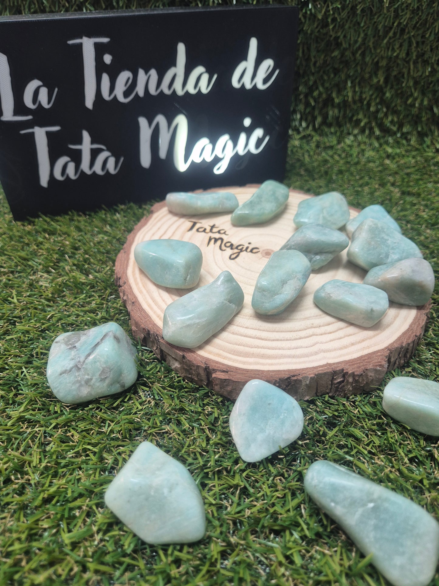 Amazonita Pulida- Piedra de Calma, sanación y verdad interior (precio unidad)