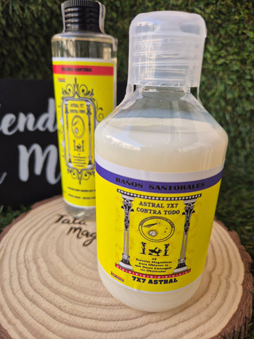 Pack Colonia + Baño 7x7 Astral Contra Todo- Santería Cubana para Protección Total y Limpieza Espiritual