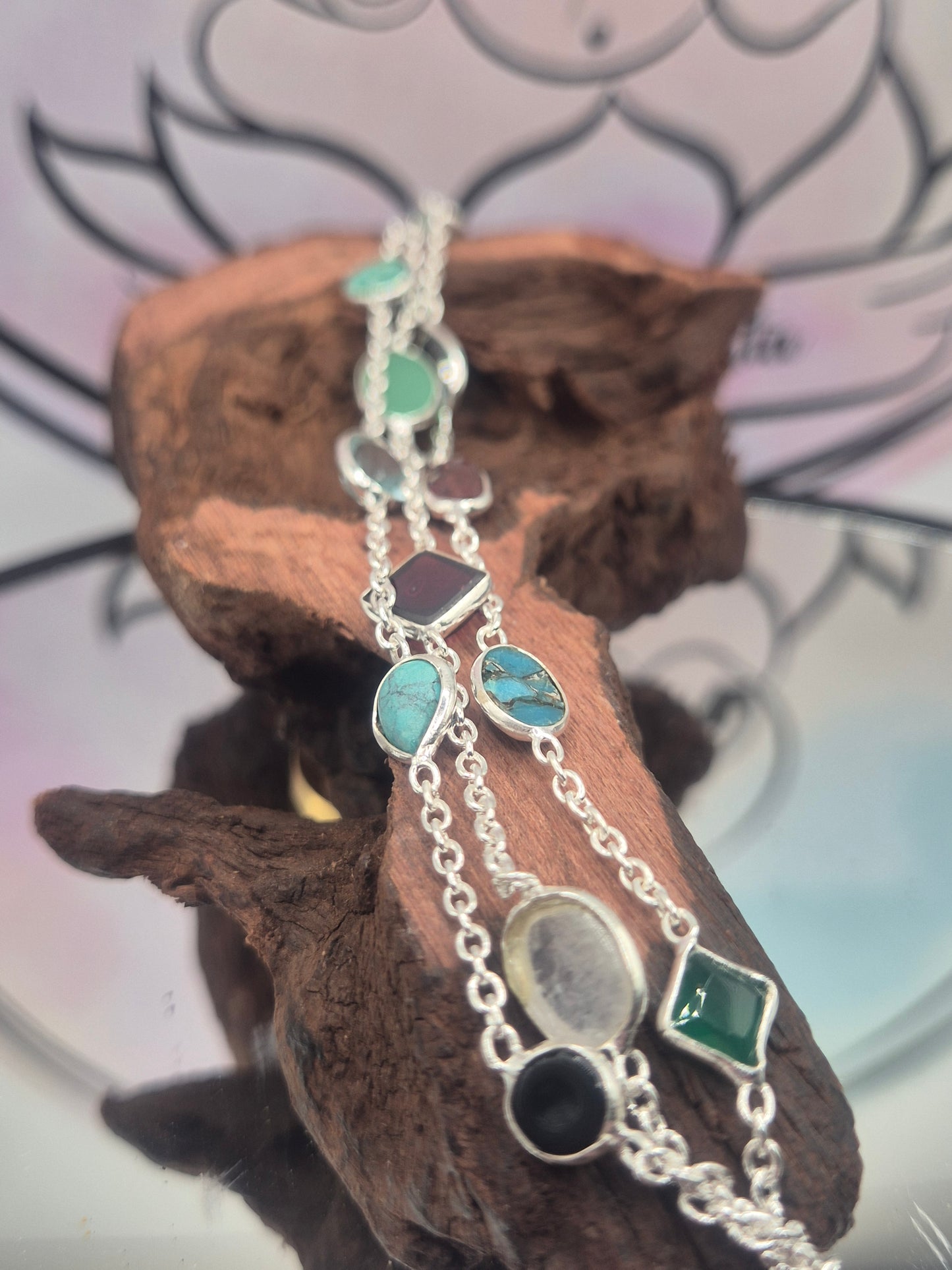 Pulsera Minerales Plata 925