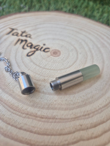 Colgante de Manifestación con Aventurina Verde y Mensaje de la Kabbalah- Prosperidad y Protección Unisex