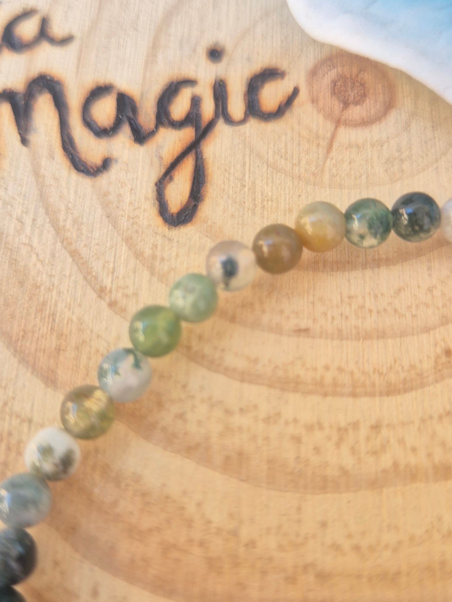 Pulsera de Ágata India 4mm - Serenidad y Conexión con la Naturaleza