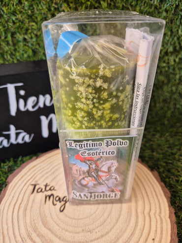 Velón San Jorge de 7 Llaves - Ritual de Protección y Defensa del Hogar, Familia e Hijos