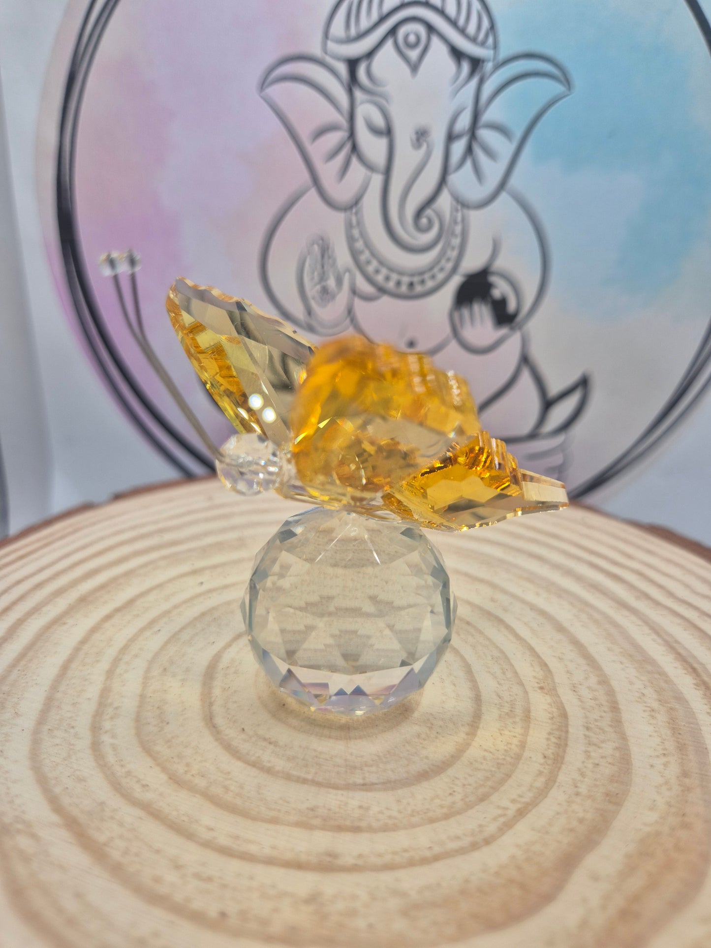 Mariposa Feng Shui de Cristal - Amuleto de Renacer y Energía positiva