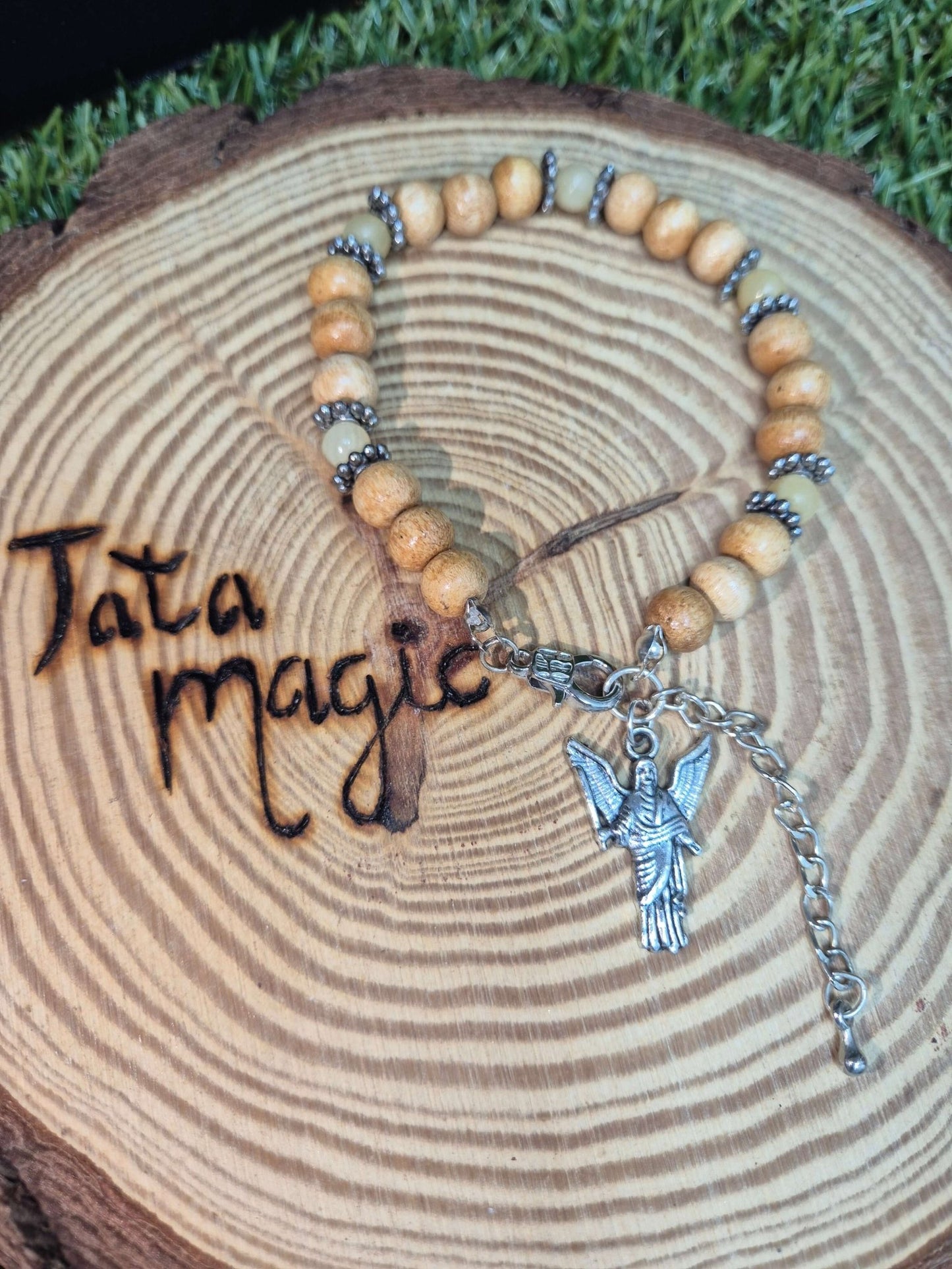Pulsera arcangel Uriel con Citrino y Patchouli 7.5cm Tienda esotérica Málaga - La Tienda de Tata Magic: tienda Esotérica en Málaga