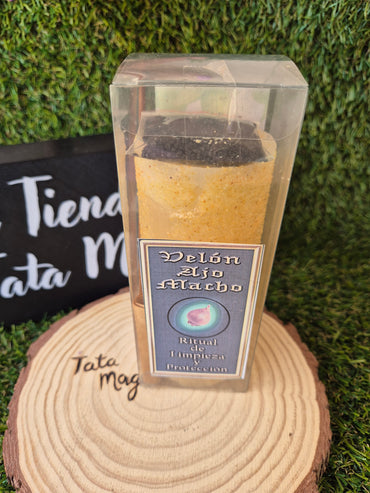 Velón Ajo Macho de 7 Llaves - Protección, Limpieza y Apertura de Caminos