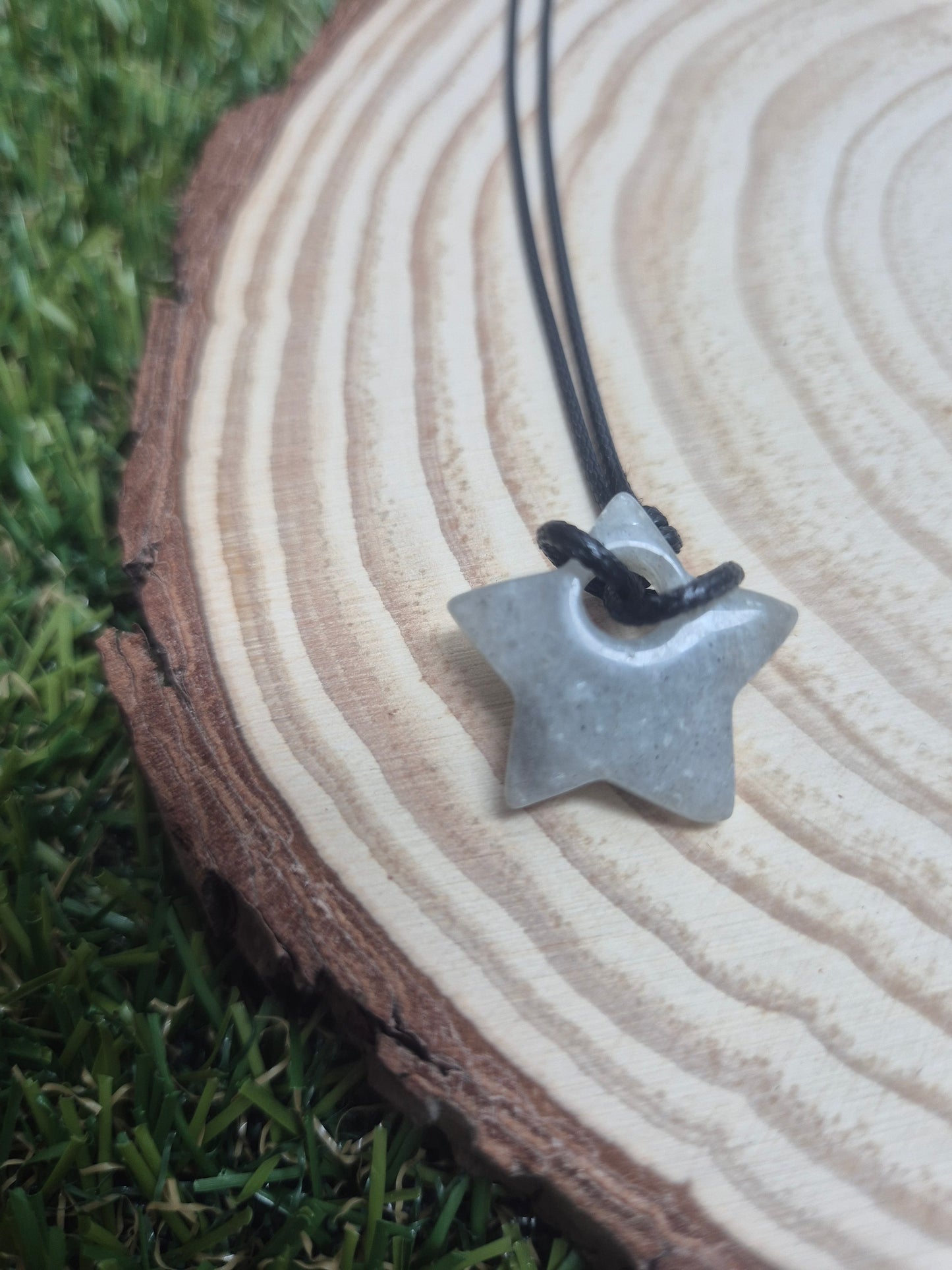 Amuleto Colgante Mineral en forma de Estrella para Manifestar-Deseos, intención y magia personal