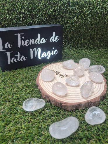 Cuarzo Cristal De Roca Pulido- Energía pura, claridad y amplificador espiritual (precio unitario)