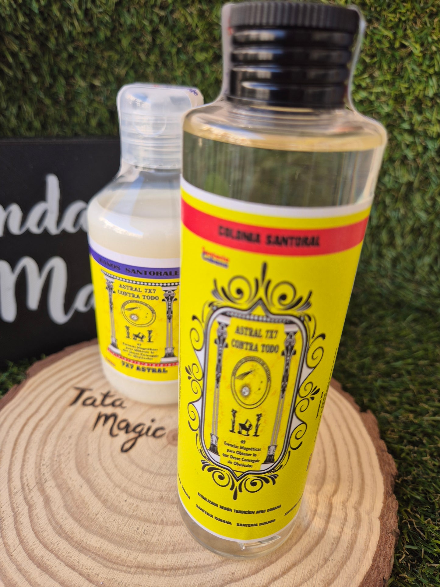 Pack Colonia + Baño 7x7 Astral Contra Todo- Santería Cubana para Protección Total y Limpieza Espiritual