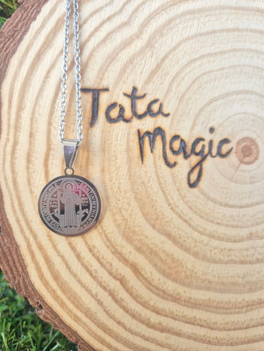 Colgante San Benito Pequeño - Plateado