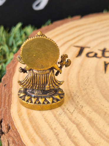 Mini Ganesha en Metal Dorado - Amuleto de Prosperidad y Abundancia