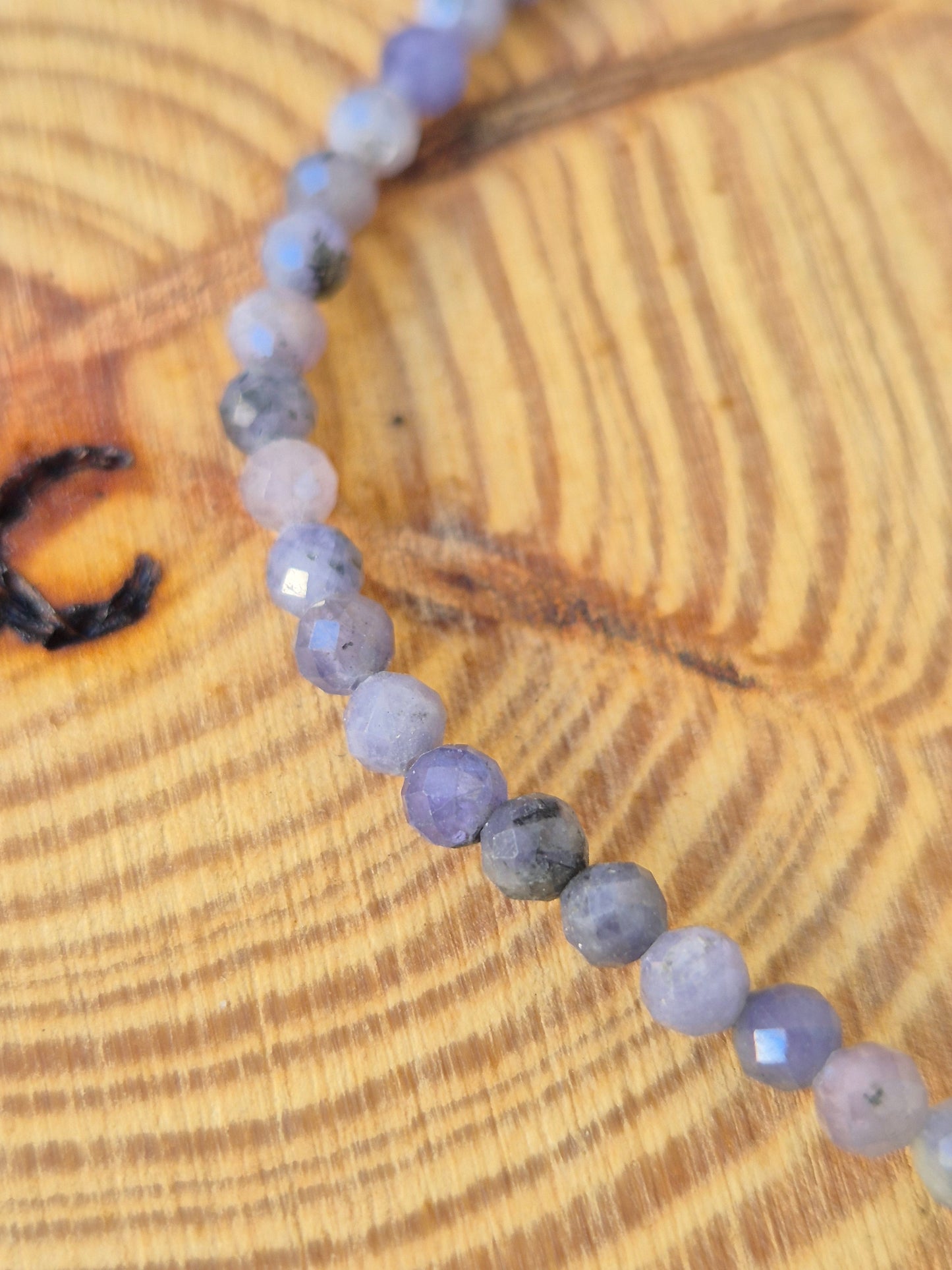 Pulsera de Tanzanita Facetada 3mm - Equilibrio Emocional, Calma y Transformación