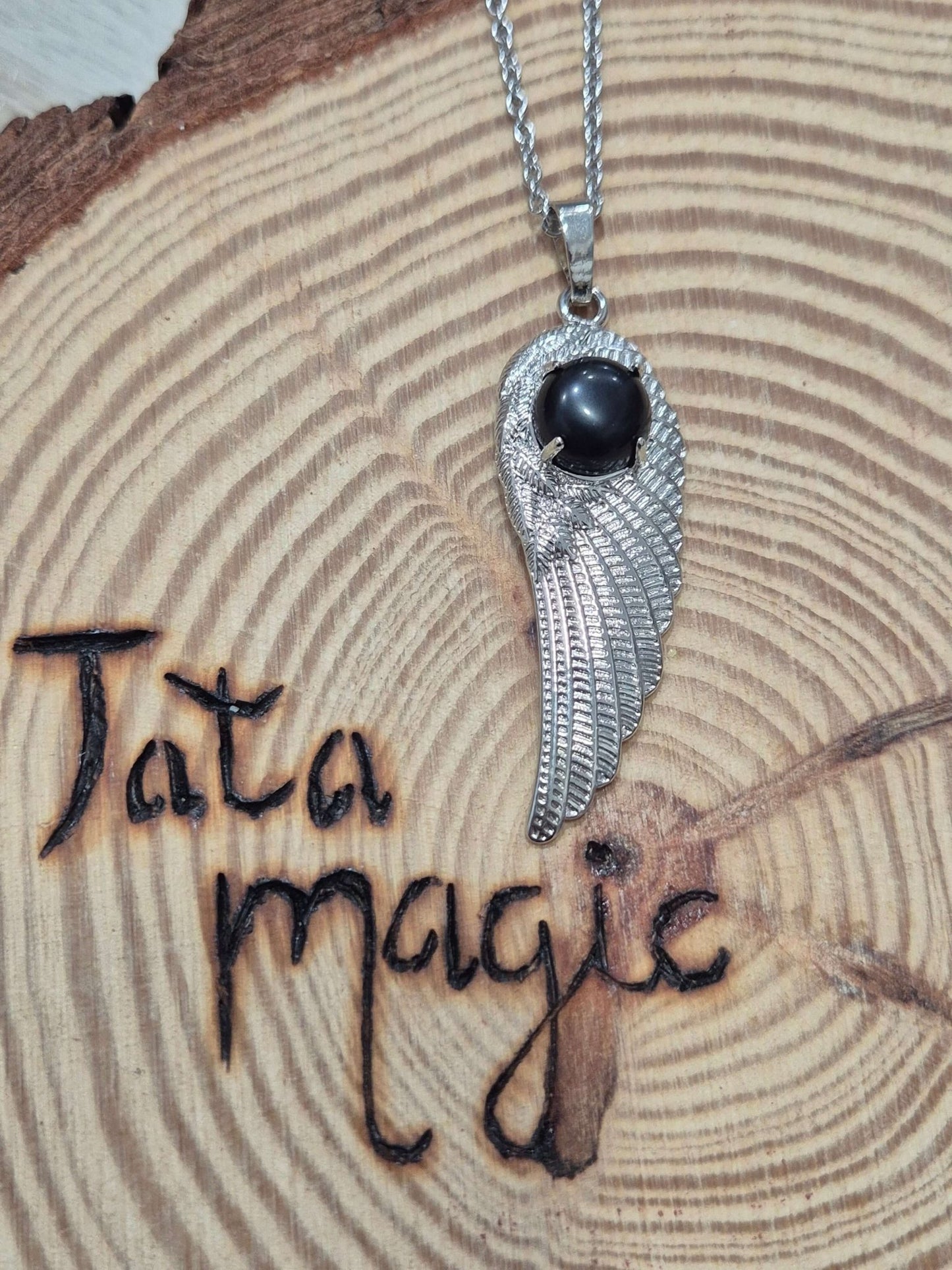 Colgante ala bisuteria JoyeriamineralescolgantesTienda esotérica Málaga - La Tienda de Tata Magic: tienda Esotérica en Málaga