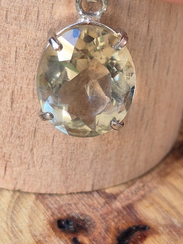 Colgante de Citrino en Plata - Con Activación Cuántica para la Abundancia