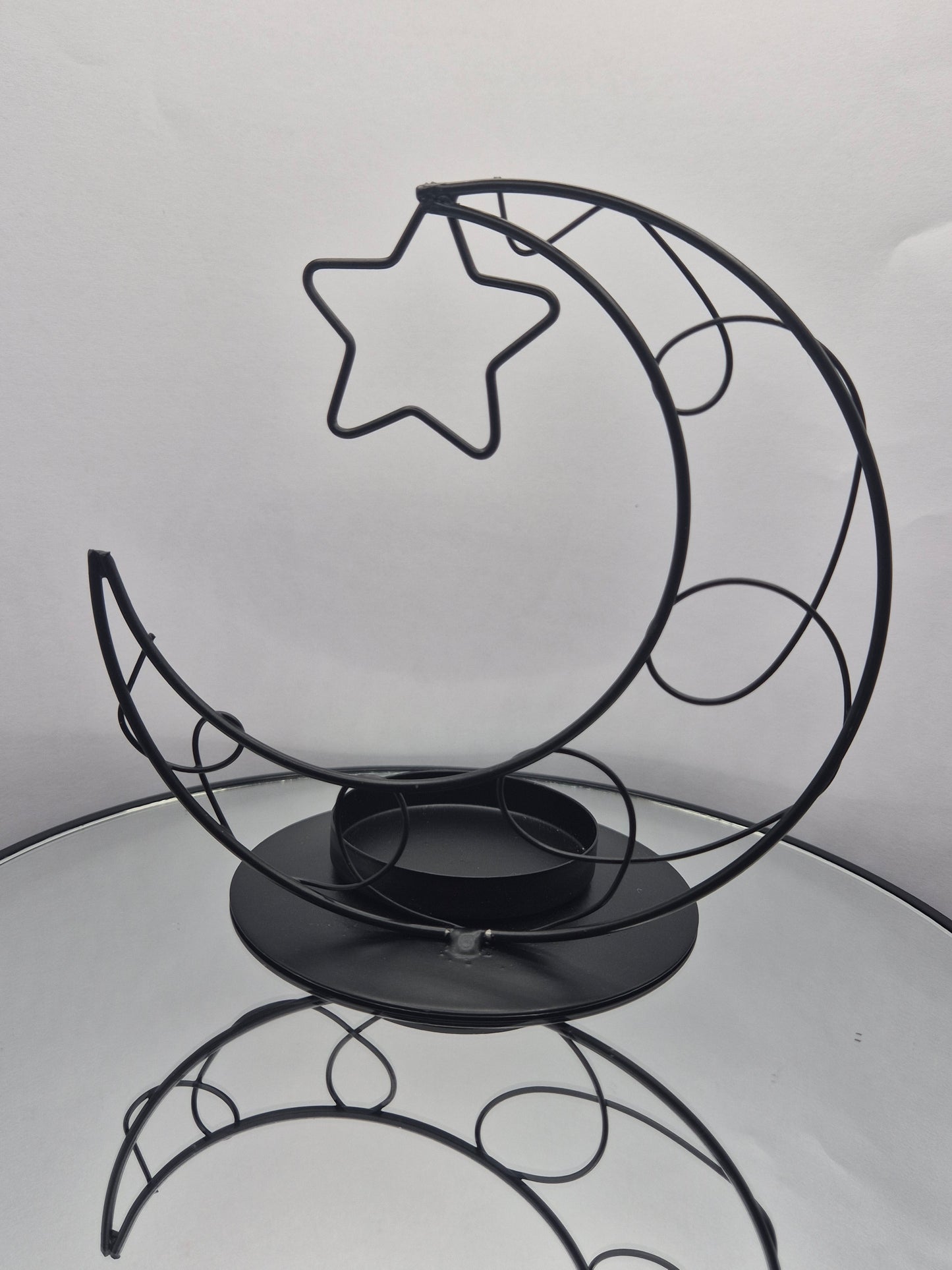 Porta velas Luna con Estrella Metal