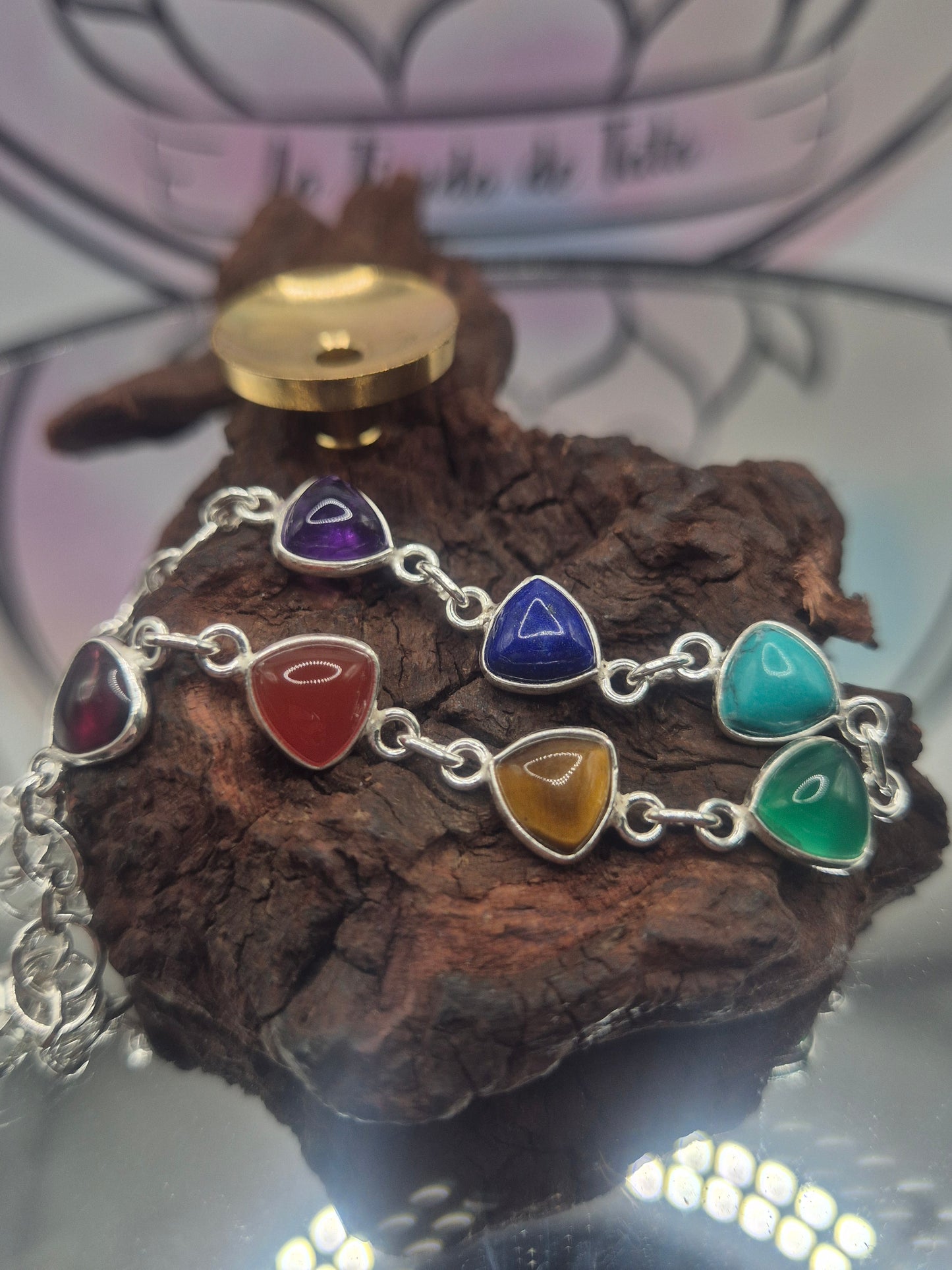 Pulsera Plata 925 7 Chackras