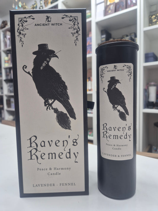 Vela purificadora de Bruja Remedio de los Cuervos (Lavanda e hinojo)- Paz y Armonía