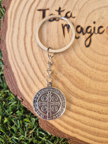 Llavero San Benito - Protección Contra el Mal y Energías Negativas