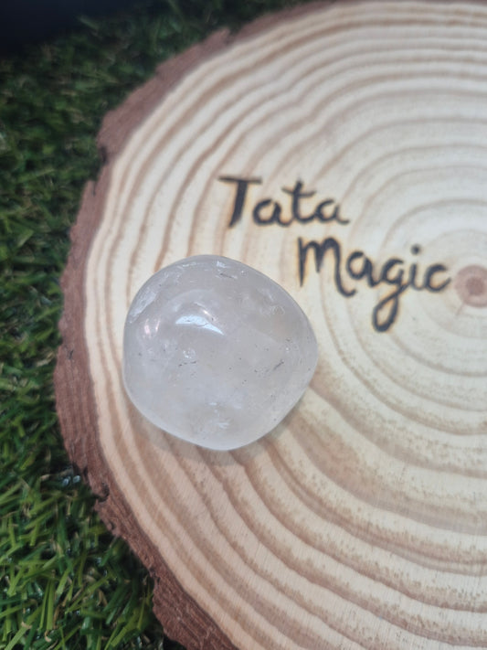 Cuarzo Cristal De Roca Pulido- Energía pura, claridad y amplificador espiritual (precio unitario)