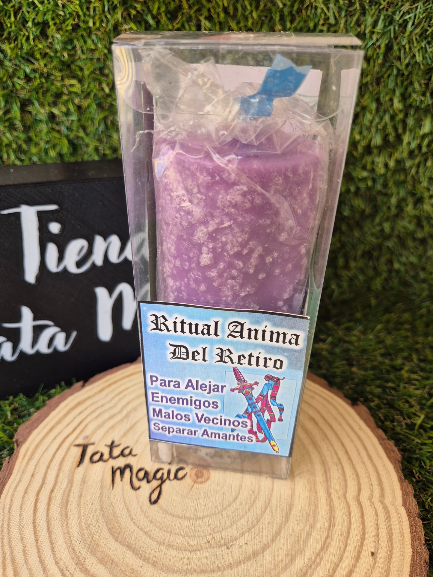 Velón Ritual Ánima del Retiro de 7 Llaves - Protección, Enemigos y Envidias