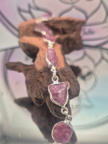 Pulsera Plata 925 Rubi