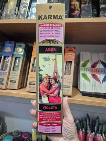 Incienso Amor Violeta de Karma InciensoTienda esotérica Málaga - La Tienda de Tata Magic: tienda Esotérica en Málaga