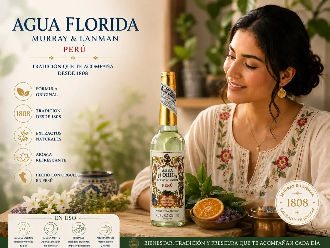 Agua Florida Perú Murray & Lanman 270 ml: para qué sirve y cómo usarla - Tata Magic: tienda Esotérica en Málaga