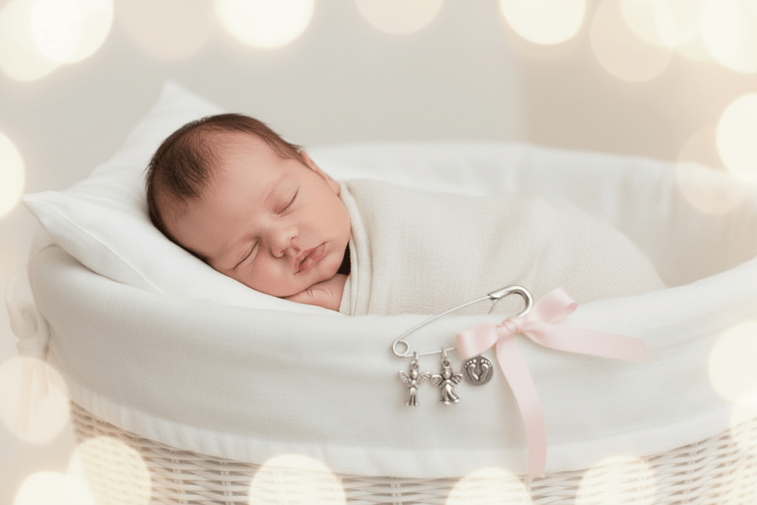 Alfiler de Protección para Bebés con Ángel Guardián: El Amuleto que Cuida desde el Primer Día - Tata Magic: tienda Esotérica en Málaga