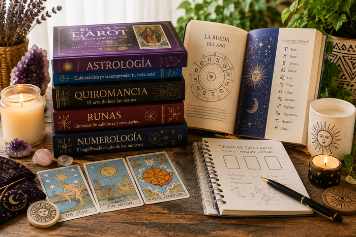 Libros de tarot, astrología y adivinación